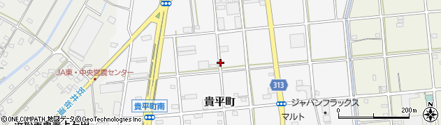 静岡県浜松市中央区貴平町周辺の地図