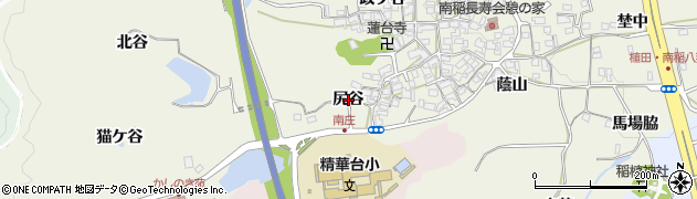 京都府精華町（相楽郡）南稲八妻（尻谷）周辺の地図