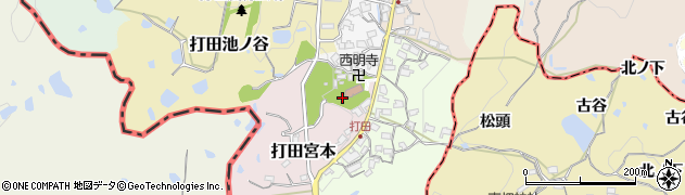 打田公園周辺の地図