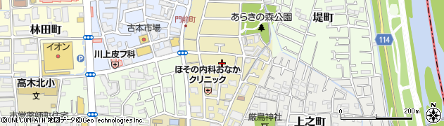 兵庫県西宮市荒木町14周辺の地図