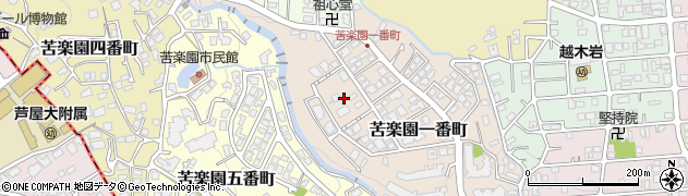 兵庫県西宮市苦楽園一番町9周辺の地図