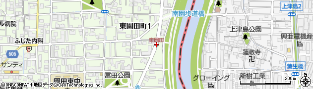 東園田周辺の地図