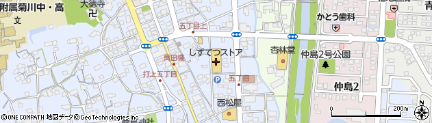 しずてつストア菊川店周辺の地図