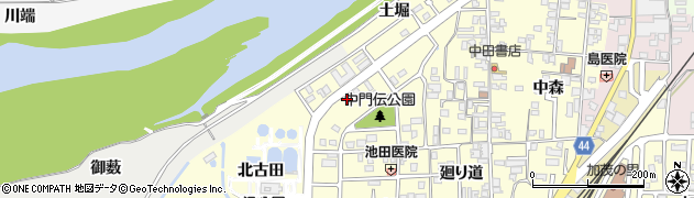 京都府木津川市加茂町里（宇留志）周辺の地図