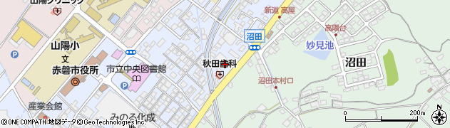西松屋赤磐山陽店周辺の地図