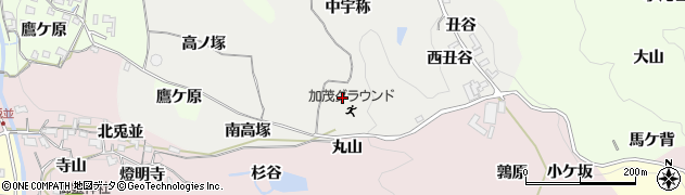 京都府木津川市加茂町大野（東山）周辺の地図