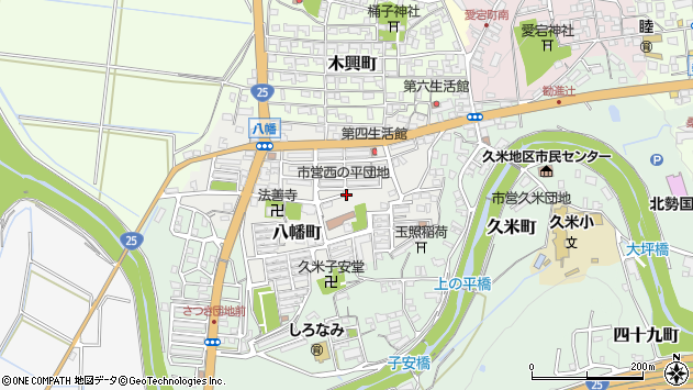 〒518-0844 三重県伊賀市八幡町の地図