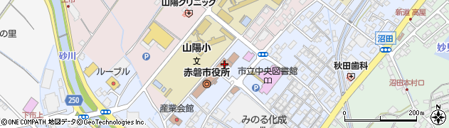 赤磐市立中央公民館　大集会室周辺の地図