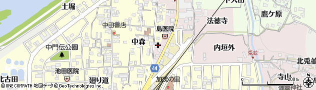 京都府木津川市加茂町兎並（西ノ坊）周辺の地図