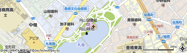 豊橋市民文化会館周辺の地図