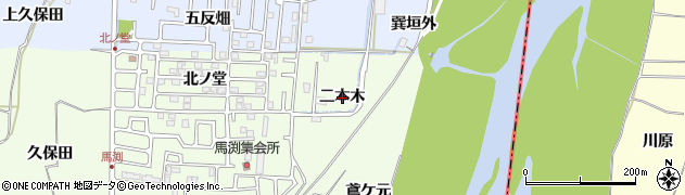 京都府精華町（相楽郡）菅井（二本木）周辺の地図