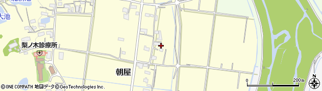 三重県伊賀市朝屋516周辺の地図