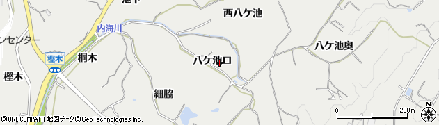 愛知県南知多町（知多郡）内海（八ケ池口）周辺の地図