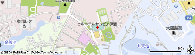 ヒルホテルサンピア伊賀周辺の地図