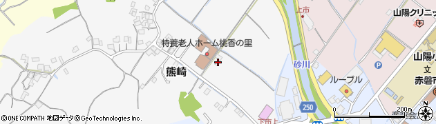 岡山県赤磐市熊崎175周辺の地図