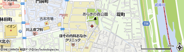 兵庫県西宮市荒木町13周辺の地図
