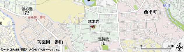 兵庫県西宮市美作町周辺の地図