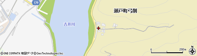 岡山県岡山市東区瀬戸町弓削周辺の地図