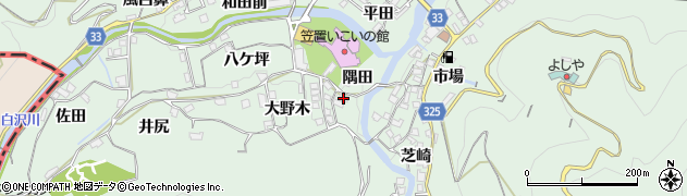 京都府笠置町（相楽郡）笠置（隅田）周辺の地図