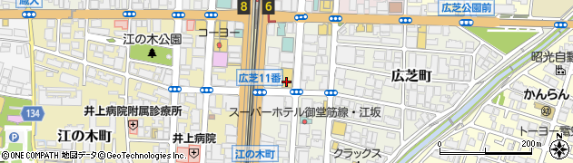 ファミリーマート吹田広芝町店周辺の地図