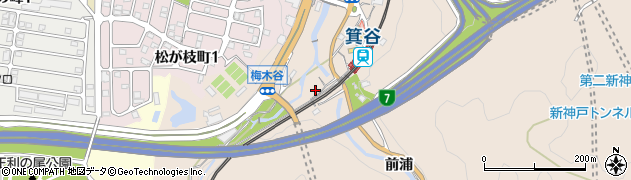 兵庫県神戸市北区山田町下谷上梅木谷34周辺の地図