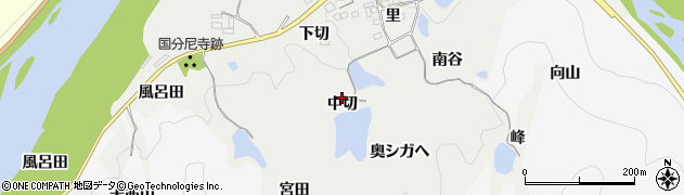 京都府木津川市加茂町法花寺野（中切）周辺の地図