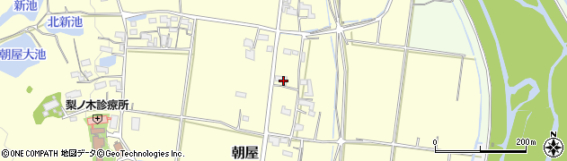 三重県伊賀市朝屋311周辺の地図