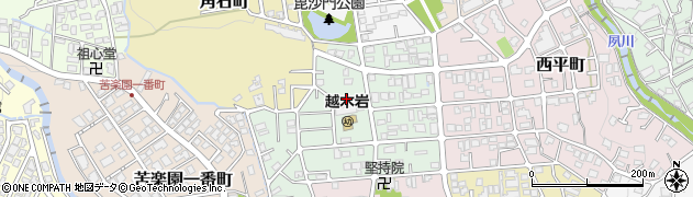 兵庫県西宮市美作町6周辺の地図