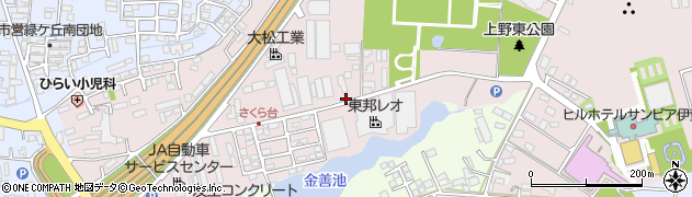 伊賀交通バス周辺の地図