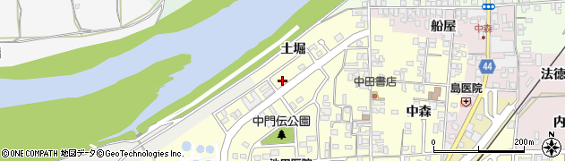 田井中周辺の地図