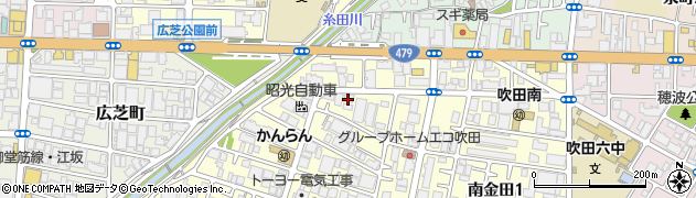 リハビリデイサービスnagomi江坂店周辺の地図