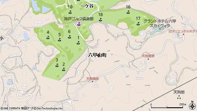 〒657-0101 兵庫県神戸市灘区六甲山町の地図