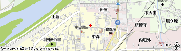 京都府木津川市加茂町里中森56周辺の地図
