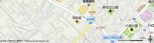 西松屋加古川北在家店周辺の地図