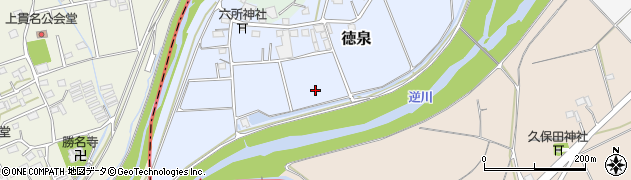 静岡県掛川市徳泉周辺の地図