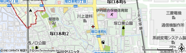 兵庫県尼崎市塚口本町周辺の地図