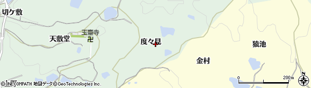 京都府木津川市山城町椿井（度々見）周辺の地図