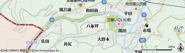 京都府笠置町（相楽郡）笠置（八ケ坪）周辺の地図