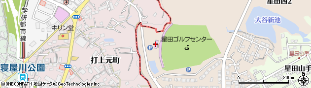 星田ゴルフインショップ周辺の地図