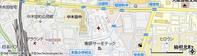 大阪府寝屋川市出雲町周辺の地図