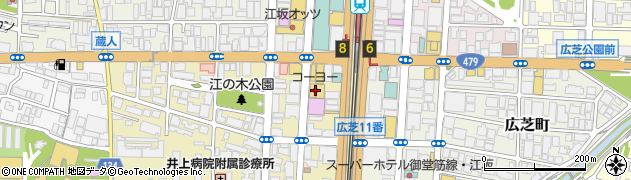 コーヨー江坂店周辺の地図