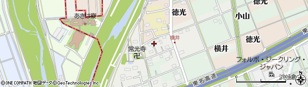 静岡県袋井市横井周辺の地図