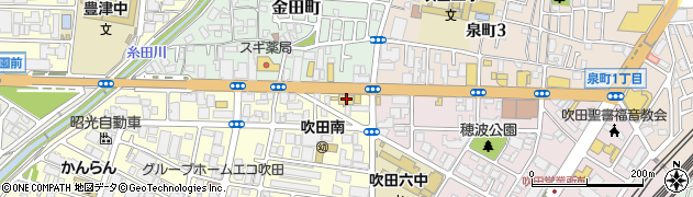 ＨｏｎｄａＣａｒｓ大阪吹田店周辺の地図