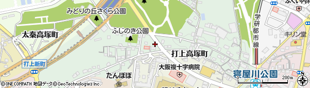 大阪府寝屋川市打上新町周辺の地図
