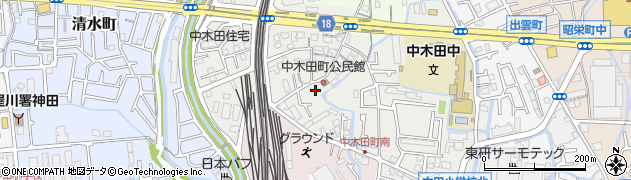 中木田公園周辺の地図