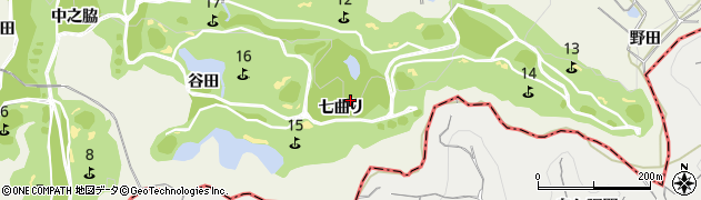 愛知県美浜町（知多郡）野間（七曲り）周辺の地図