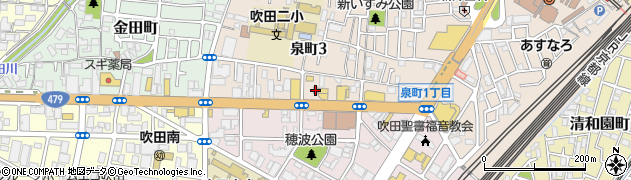 関西マツダ吹田店周辺の地図