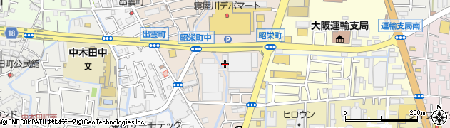 大阪府寝屋川市昭栄町周辺の地図
