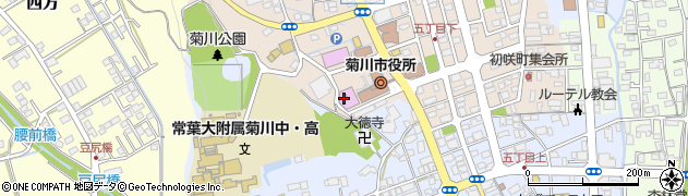 菊川市役所　企画政策課周辺の地図