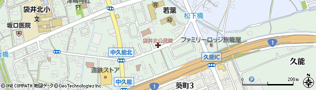 袋井北公民館周辺の地図